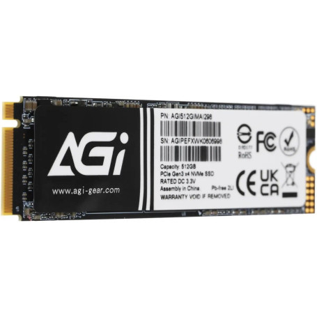AGI AI298 512GB M.2 2280 PCIe Gen3x4 AGI512GIMAI298-CB