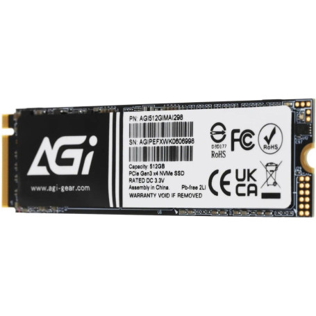 AGI AI298 512GB M.2 2280 PCIe Gen3x4 AGI512GIMAI298-CB