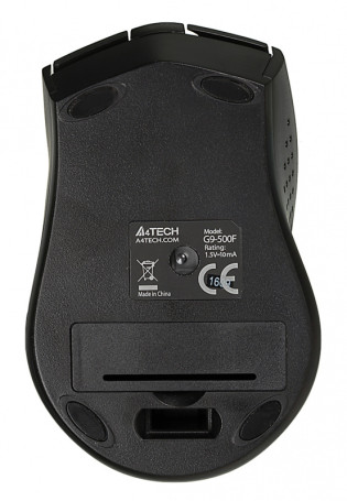 A4Tech V-Track G9-500F, беспроводная, 1200dpi, черный