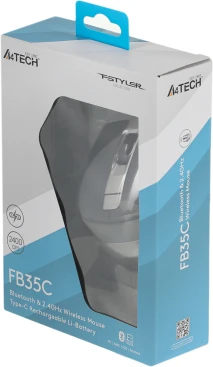 A4Tech Fstyler FB35C, беспроводная, 2000dpi, серый/черный
