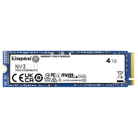Kingston NV3 4TB M.2 2280 PCIe Gen4x4 SNV3S/4000G