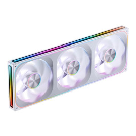 Вентилятор JONSBO ZA-420WR (3 in 1) 422х143х28мм REVERSE (10шт/кор, PWM, ARGB LED, 700-1500об/мин, белый) Retail
