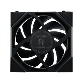 Вентилятор Lian Li UNI FAN TL WIRELESS LCD 120 Reverse Blade / 12RTLLCD1W1B BLACK / 120x124x28мм (PWM, ARGB, 1900 об/мин (Max.), 31dBa) / G99.12RTLLCD1W1B.R0
