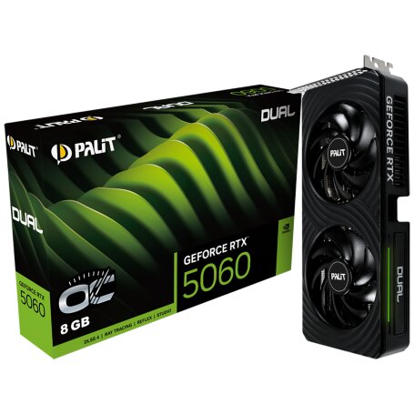 Palit NVIDIA GeForce RTX 5060 DUAL OC 8GB (NE75060S19P1-GB2063D)