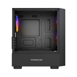 Powercase Mistral Micro A15B, mATX, 3x120mm FRGB, Black, CMMA15B-L3