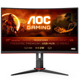27" AOC FHD C27G2ZU, черный/красный