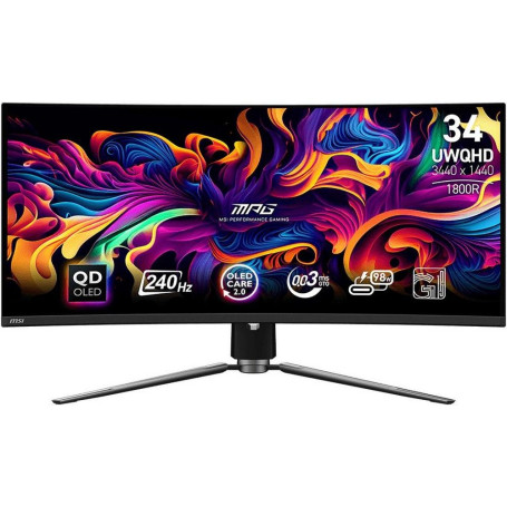 34" MSI UWQHD MPG 341CQPX QD-OLED, черный