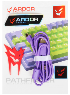 Клавиатура ARDOR GAMING Pathfinder механическая проводная (Фиолетовый)