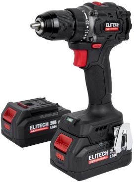 Дрель-шуруповерт Elitech CD 20SL2 (E2201.040.02) 80Вт аккум. патрон:быстрозажимной (кейс в комплекте) (205718)