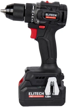 Дрель-шуруповерт Elitech CD 20SL2 (E2201.040.02) 80Вт аккум. патрон:быстрозажимной (кейс в комплекте) (205718)