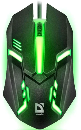 Defender Cyber MB-560L, проводная, 1600dpi, черный