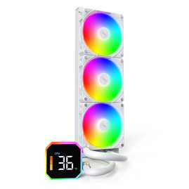 Montech HyperFlow Digital 360, LGA1700/1200/115X/AM5/AM4, White