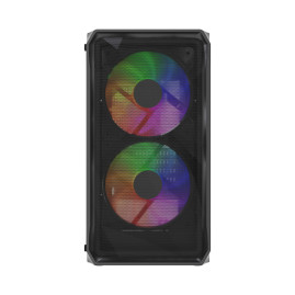 Powercase Mistral Micro A3B ARGB V2, mATX, 3x120mm ARGB, Black, CMMAB-A3-V2