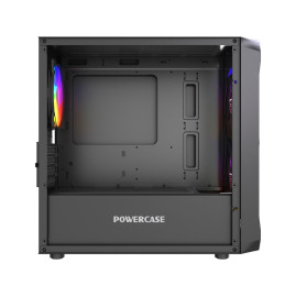 Powercase Mistral Micro A3B ARGB V2, mATX, 3x120mm ARGB, Black, CMMAB-A3-V2