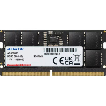 ADATA 32GB DDR5 5600MHz SO-DIMM AD5S560032G-S