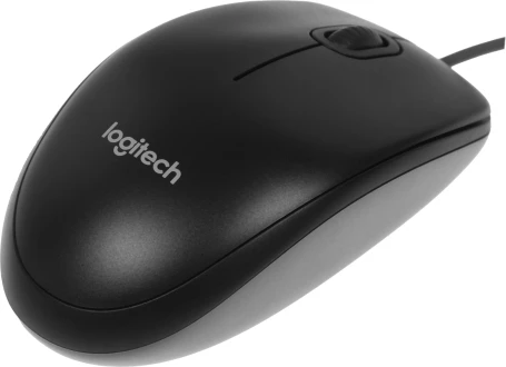 Logitech M90, проводная, 1000dpi, черный