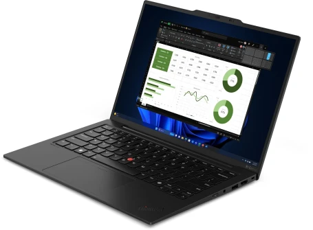 Ноутбук Lenovo ThinkPad X1 Carbon G12 Core Ultra 7 155U 32Gb SSD1Tb Intel Graphics 14" IPS WUXGA (1920x1200) Windows 11 Pro 64 black WiFi BT Cam (21KDSHNG00)