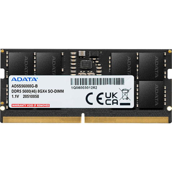 ADATA 8GB DDR5 5600MHz SO-DIMM AD5S56008G-S
