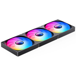 Вентилятор JONSBO ZW-140B (3 in 1) 420х140х26мм (16шт/кор, PWM, ARGB LED, 800-1800об/мин, черный) Retail