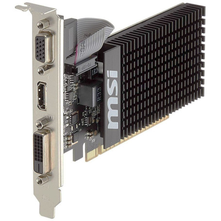MSI NVIDIA GeForce GT 710 2GB DDR3 64bit PCI-E 2.0 DVI HDMI VGA LP (GT 710 2GD3H LP)