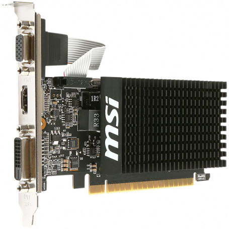 MSI NVIDIA GeForce GT 710 2GB DDR3 64bit PCI-E 2.0 DVI HDMI VGA LP (GT 710 2GD3H LP)