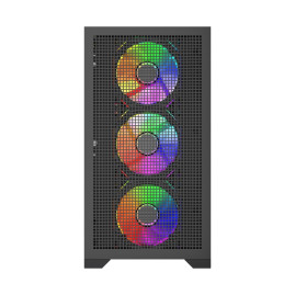 Powercase Mistral Micro B315, mATX, 4x120mm ARGB, Black, CMMB315-A4