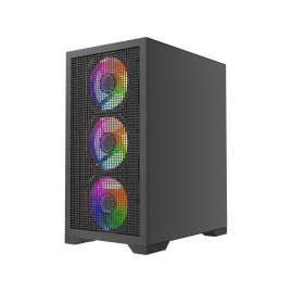 Powercase Mistral Micro B315, mATX, 4x120mm ARGB, Black, CMMB315-A4
