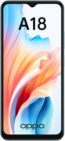 OPPO A18 4/128 ГБ голубой