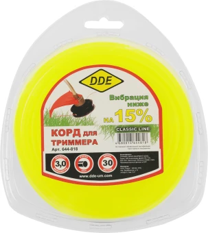 Леска для садовых триммеров DDE 644-818 d=3мм L=30м