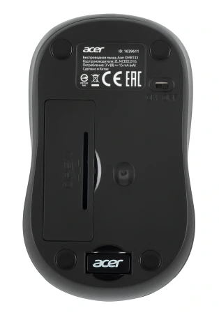 Acer OMR133, беспроводная, 1000dpi, черный