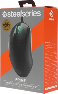 Steelseries Prime, проводная, 18000dpi, черный