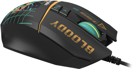 A4Tech Bloody W63 Max Renegade, проводная, 12000dpi, черный/рисунок