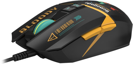 A4Tech Bloody W63 Max Renegade, проводная, 12000dpi, черный/рисунок