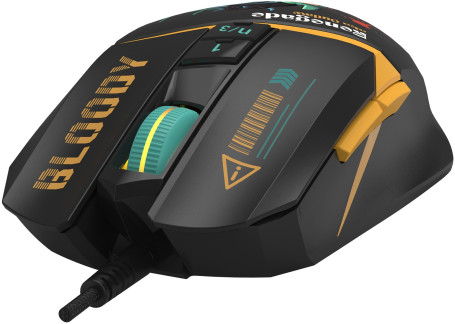 A4Tech Bloody W63 Max Renegade, проводная, 12000dpi, черный/рисунок