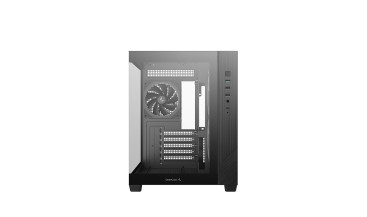 Deepcool CG330 3F, mATX, Aquarium, 3x120mm ARGB, Black