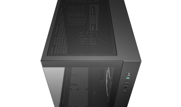 Deepcool CG330 3F, mATX, Aquarium, 3x120mm ARGB, Black