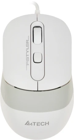 Мышь A4Tech Fstyler FM10 белый/серый оптическая 1600dpi USB 4but (FM10 WHITE)
