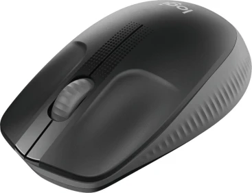 Logitech M190, беспроводная, 1000dpi, черный/темно-серый