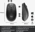 Logitech M190, беспроводная, 1000dpi, черный/темно-серый