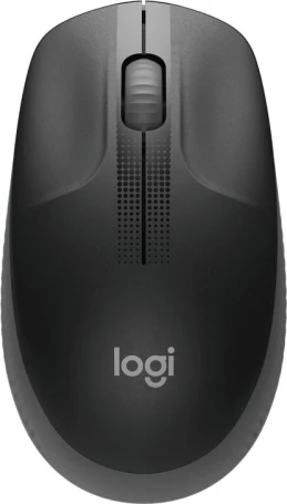 Logitech M190, беспроводная, 1000dpi, черный/темно-серый