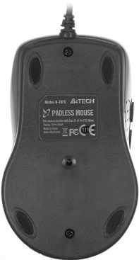 A4Tech V-Track Padless N-70FX, проводная, 1600dpi, черный