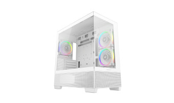 Deepcool CG380 3F WH, mATX, Aquarium, 3x120mm ARGB, White