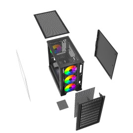 Powercase Mistral Micro C4B ARGB, mATX, 4x120mm ARGB, Black, CMMCB-A4