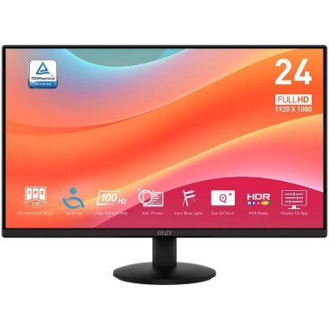 23.8" MSI FHD PRO MP242L, черный