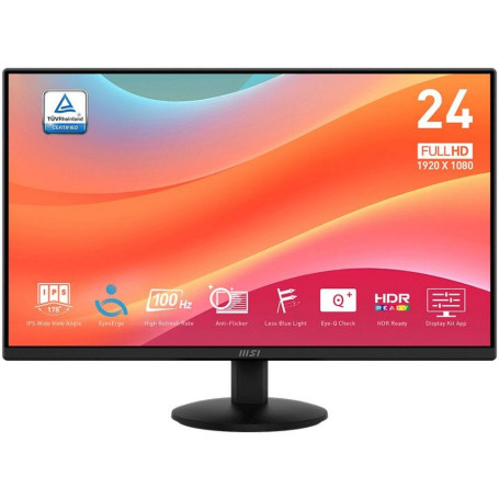 23.8" MSI FHD PRO MP242L, черный