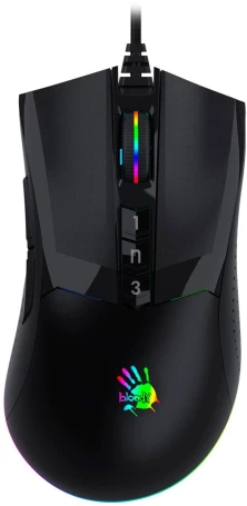 A4Tech Bloody W90 Max, проводная, 10000dpi, черный