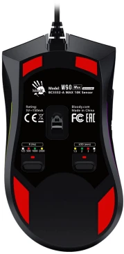 A4Tech Bloody W90 Max, проводная, 10000dpi, черный