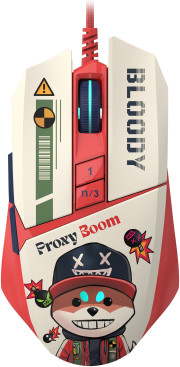 A4Tech Bloody W63 Max Proxy Boom, проводная, 12000dpi, рисунок