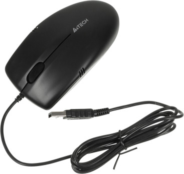 A4Tech OP-530NU, проводная, 1200dpi, черный