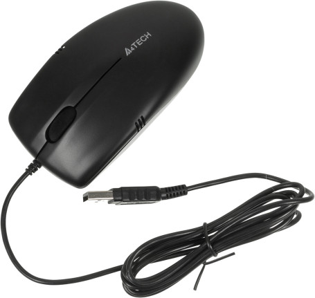 A4Tech OP-530NU, проводная, 1200dpi, черный
